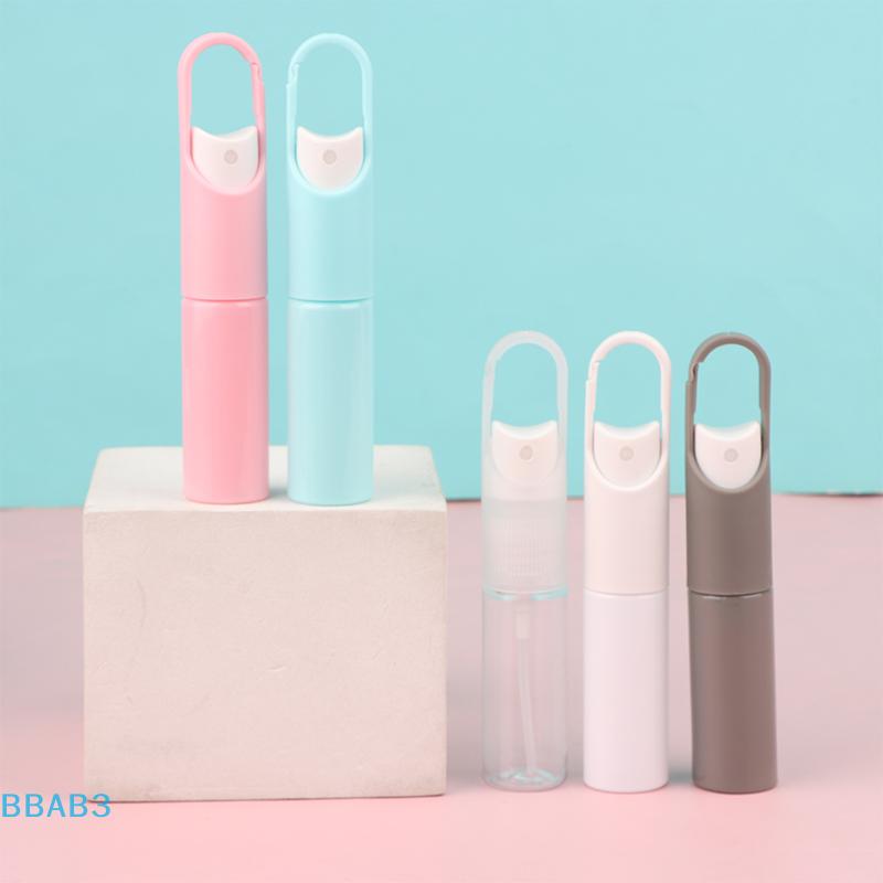 20ml Mini Portable Refillable Fragrance Hand Sanitizer Alcohol Hook Portable Bottle With Spray Pump Empty Perfume Container