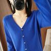 New Spring/Summer V-Neck Loose Plus Size Thin Knit Long Sleeve Cardigan Sweater Set