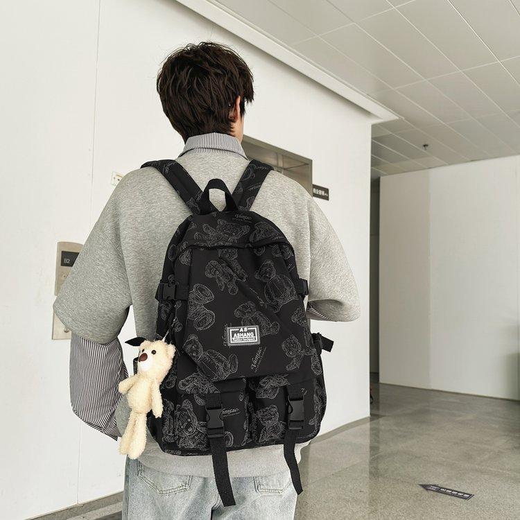 Schoolbag schoolbag Korean version Harajuku Japanese large-capacity simple ins versatile junior high school high school student college student