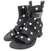 LOUIS VUITTON Moonlight Polka Dot Open-Toe Boots, Women's, Black, Size 38 shoes 38 blackUsed