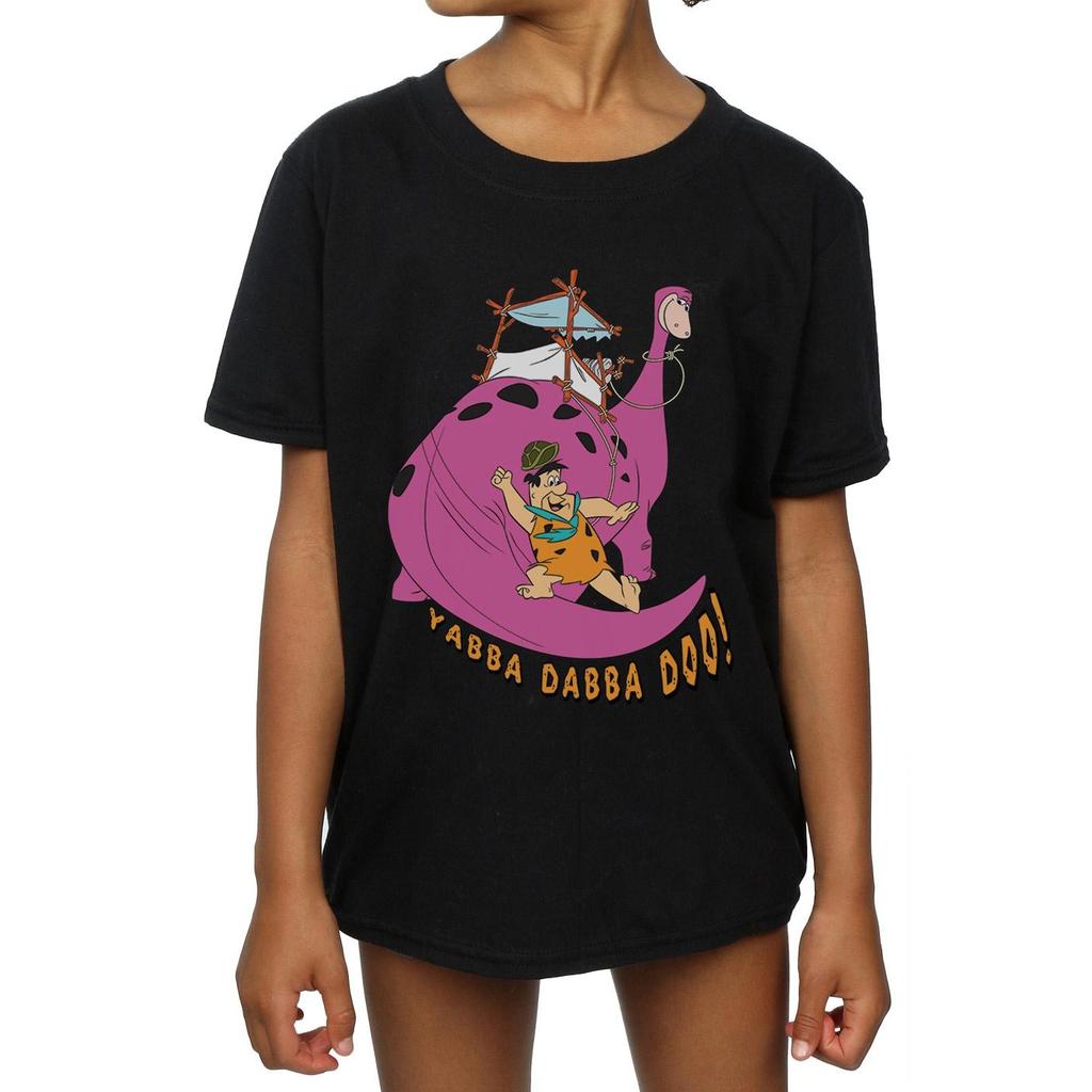 The Flintstones Mädchen Yabba Dabba Doo Baumwoll-T-Shirt