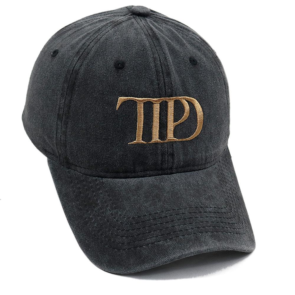 

TTPD Embroidery Baseball Cap Summer Vintage Dad Hat Adjustable Hip Hop Hat Unisex чёрный