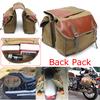 Canvas Motorcycle Saddle Bags Large Capacity Storage Space Equine Back Pack