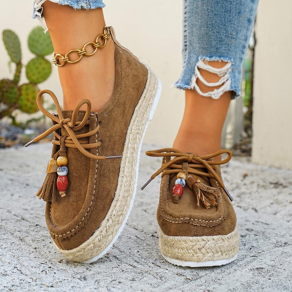 Fashion 2025 Autumn Women Sneakers Slip-On Soft Style Flats Lace Up Casual Comfortable Shoes Anti-slip Outdoor Sneakers Zapatos De Mujer