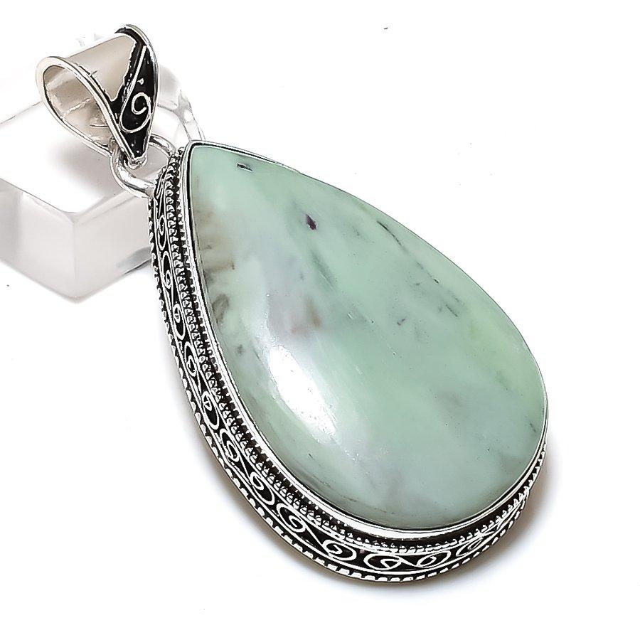 Natural Kammererite Gemstone 925 Sterling Silver Jewelry Pendant 2.25" ETC-14633