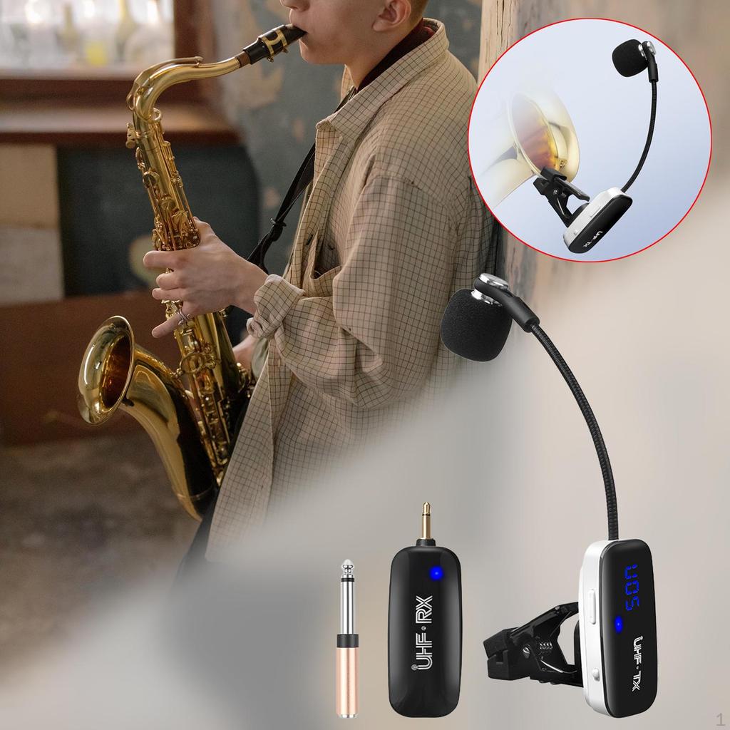 Sax Microphone Clip on Instrumental Condenser Live Show Instruments for