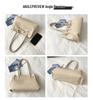 Korean Style High-End Woven Tote Bag: Trendy, Versatile, Large Capacity Shoulder Bag for Women 2026