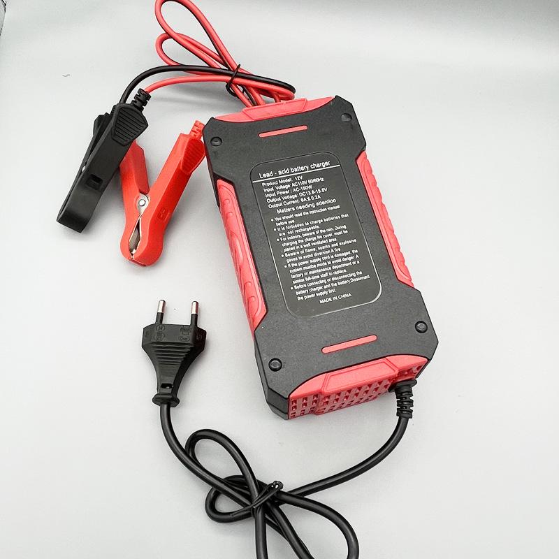 Chargeur d'impulsions intelligent 12V 6A pour batteries de moto sans entretien