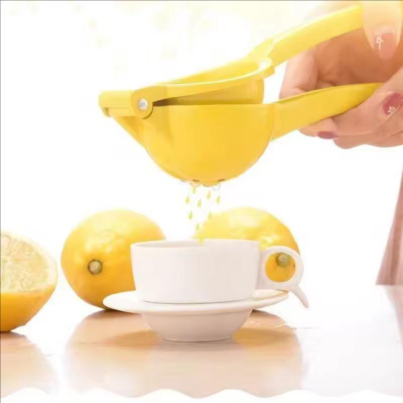 Easy-Squeeze Manual Lemon Juicer - Durable Metal Handheld Citrus Press for Fresh Juice, Kitchen Gadget Lemon