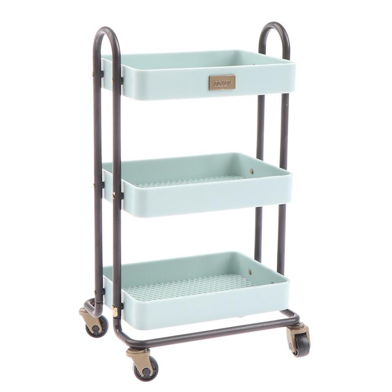 Doll House Home Furnishings Mini Kitchen Rack Movable Electrical Rack