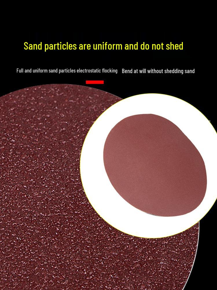 4-Inch Self-Adhesive Flocking Sandpaper Discs for Drill & Grinder - 100mm Polishing & Grinding for Woodworking