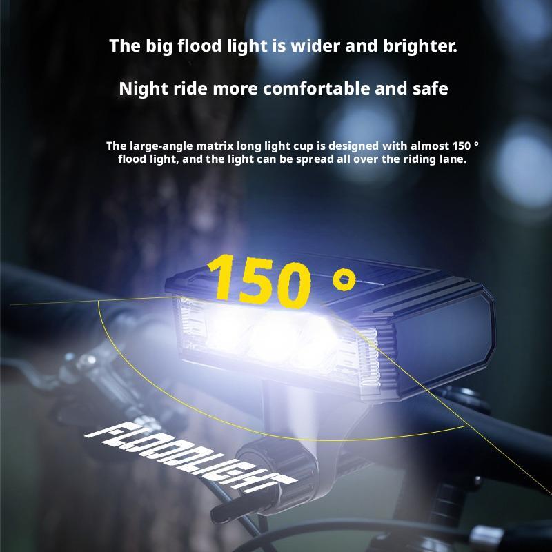 Bicycle Light Front LED Bike Light 8000mAh Waterproof Accessories Cycling Lamp Rechargeable Bike Flashlight MTB Road Y3M6