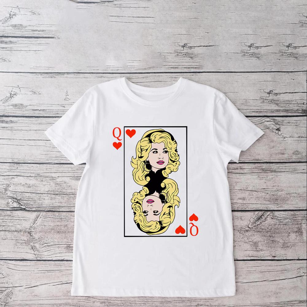 

Dolly Parton Tee Dolly Playing Card Tshirt DollyInspired Shirt Queen of Hearts Queen of Dolly Shirt Country Music Shirt Dolly S