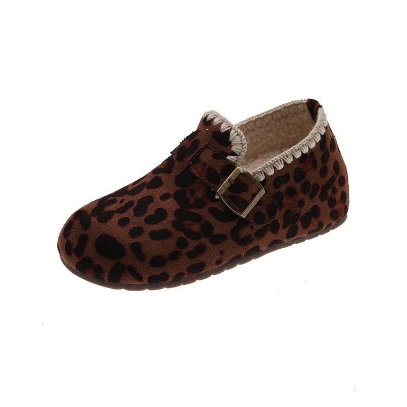 

Winter fleece high-top martin boots, thickened warm cotton shoes, platform soles, casual snow boots, short boots 35 цветной печати леопарда