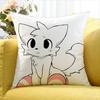 Silly Cat B-Boykisser World Various Sizes Square Pillow Case For Car Home Bedchamber Decor