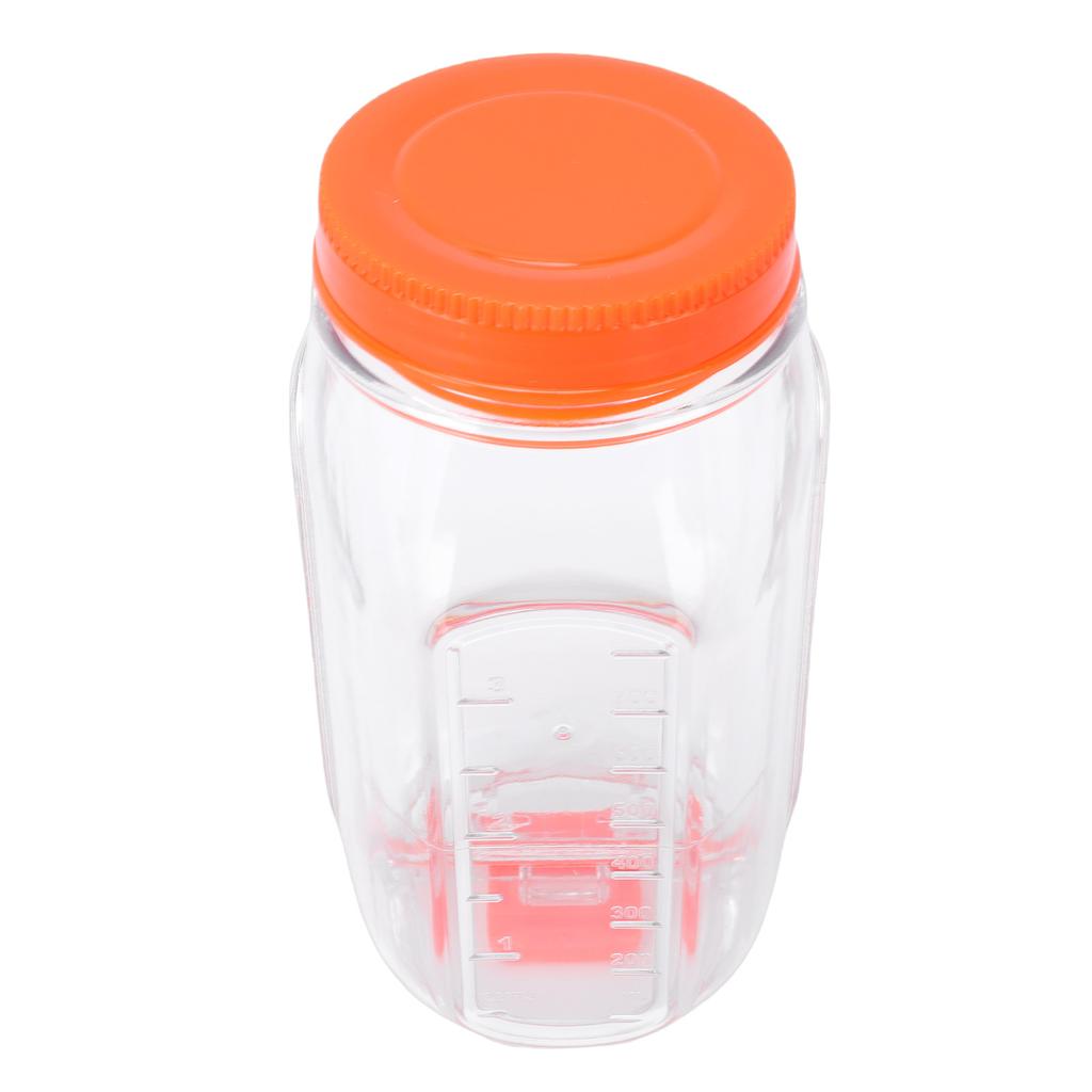 Salad Jar Plastic Reusable Side Open Leakproof Portable Salad Container with Dressing Compartment for Meal Preparation