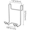Linkidea Shower Caddy Shelf Hooks, Stainless Steel Hangers for Wall Mounted Shower Room Basket Attachment, Organize Loofah, Razor, Body Brush,