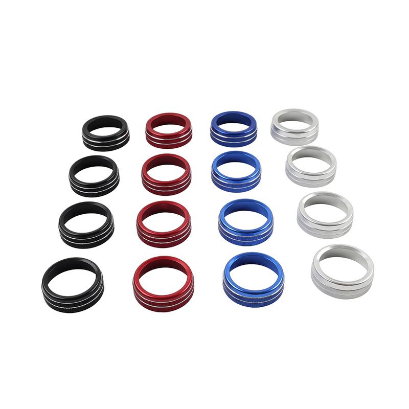 Auto Aluminum AC Climate Control Ring Knob Trim 4Pcs/Set For Toyota Tacoma 2016 2017 2018