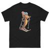 Dackel Hund Skifahren Spaß Ski Skifahrer Shirt T-Shirt