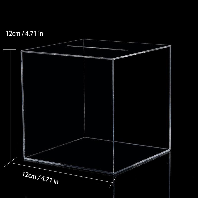 Transparent Acrylic Thickened Square Piggy bank Large capacity Suitable For Banknotes, Coins And Money-Saving Box Decorative box