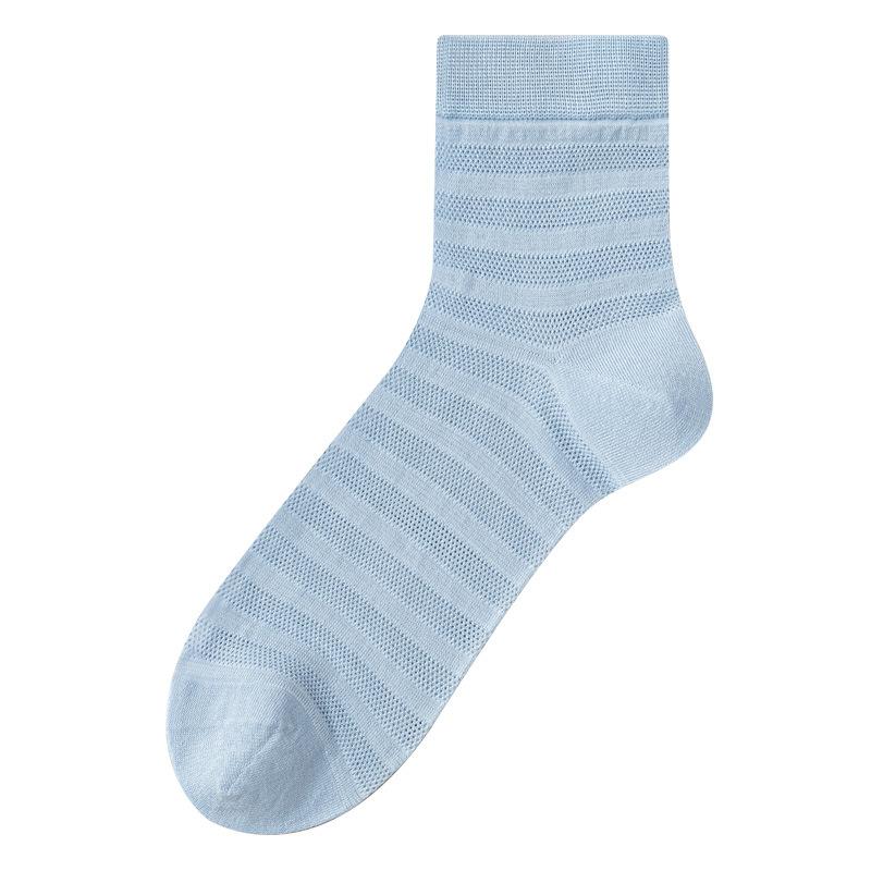 Damskie letnie ultracienkie skarpety do połowy łydki z siateczki 7A antybakteryjne i antyodorowe