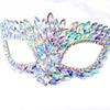 Stonefans Bling Masquerade Face Mask Crystal for Wonen Party Cosplay Carnival Adjustable Rave Statement Rhinestone Mask Jewelry