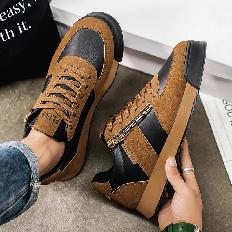 Slipper Skateboard Schuhe für Herren Freizeitschuhe Herren Sneaker Weich und Bequem Sport und Freizeit Frühling und Herbst Mode