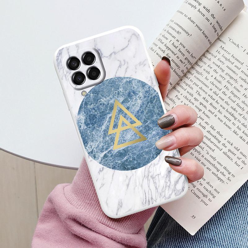 Case For Samsung Galaxy M33 M53 5G Phone Cover Vintage Marble Watercolor Painting Silicone tpu Funda For Samsung M55 M54 M34 M13