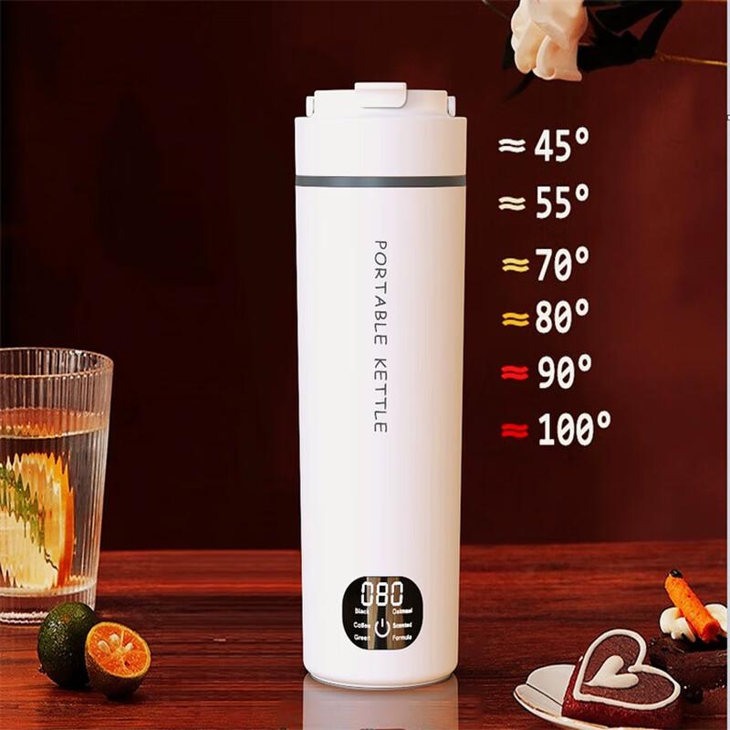 ZISIZ Portable Electric Travel Kettle with Digital Display