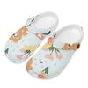 Trendy Printed EVA Clogs Women Men Ventilated Soft Garden Shoes Slip On Beach Pool Bathroom Home Casual Slippers Home Use