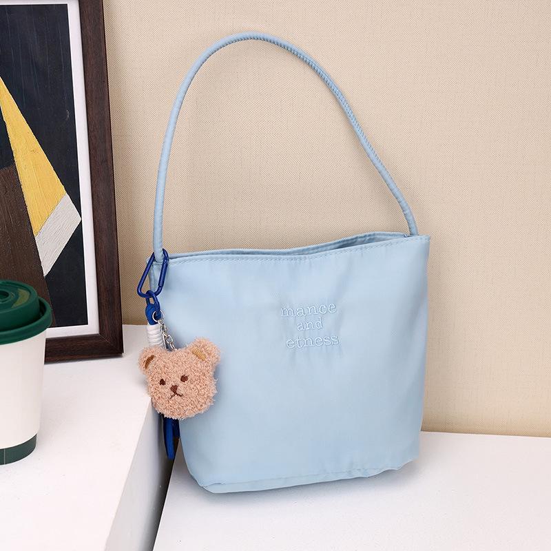 Korean Muçu Embroidered Women's Bucket Handbag - Available in Large & Small Sizes, Perfect for Weddings, Birthdays, or Banquets.