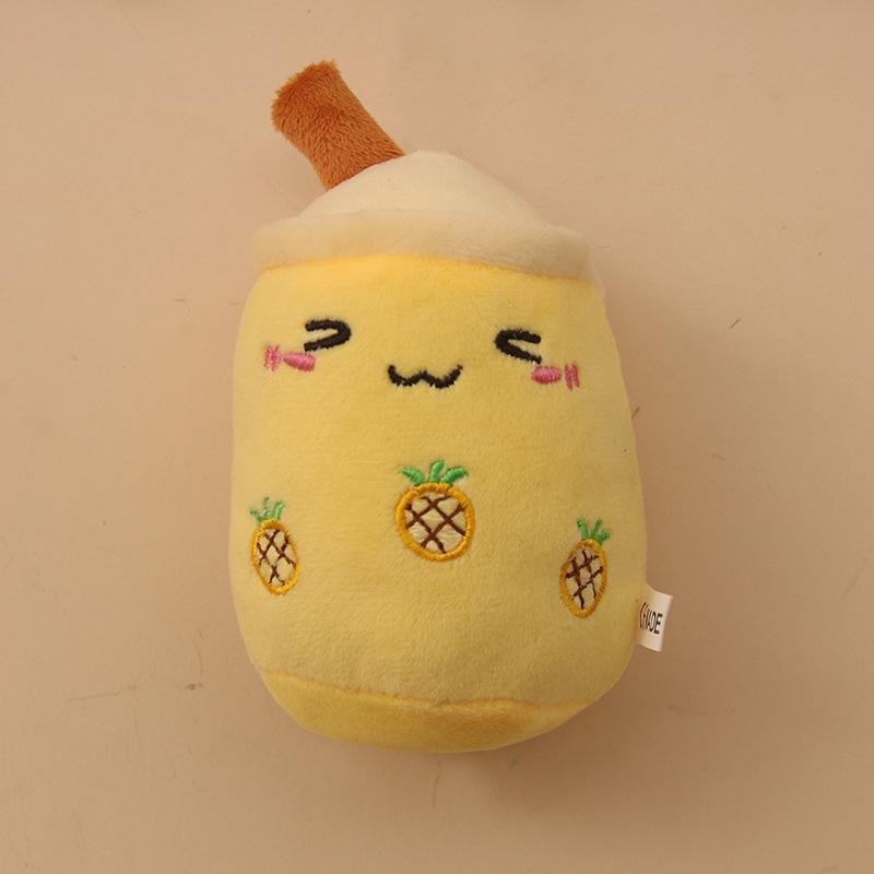 Cute plush milk tea cup pendant plush toy doll bag pendant doll keychain pendant