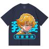 230 Gsm 100% Cotton Demon Slayer V100 Zenitsu Print Unisex Heavy Cotton T Shirt