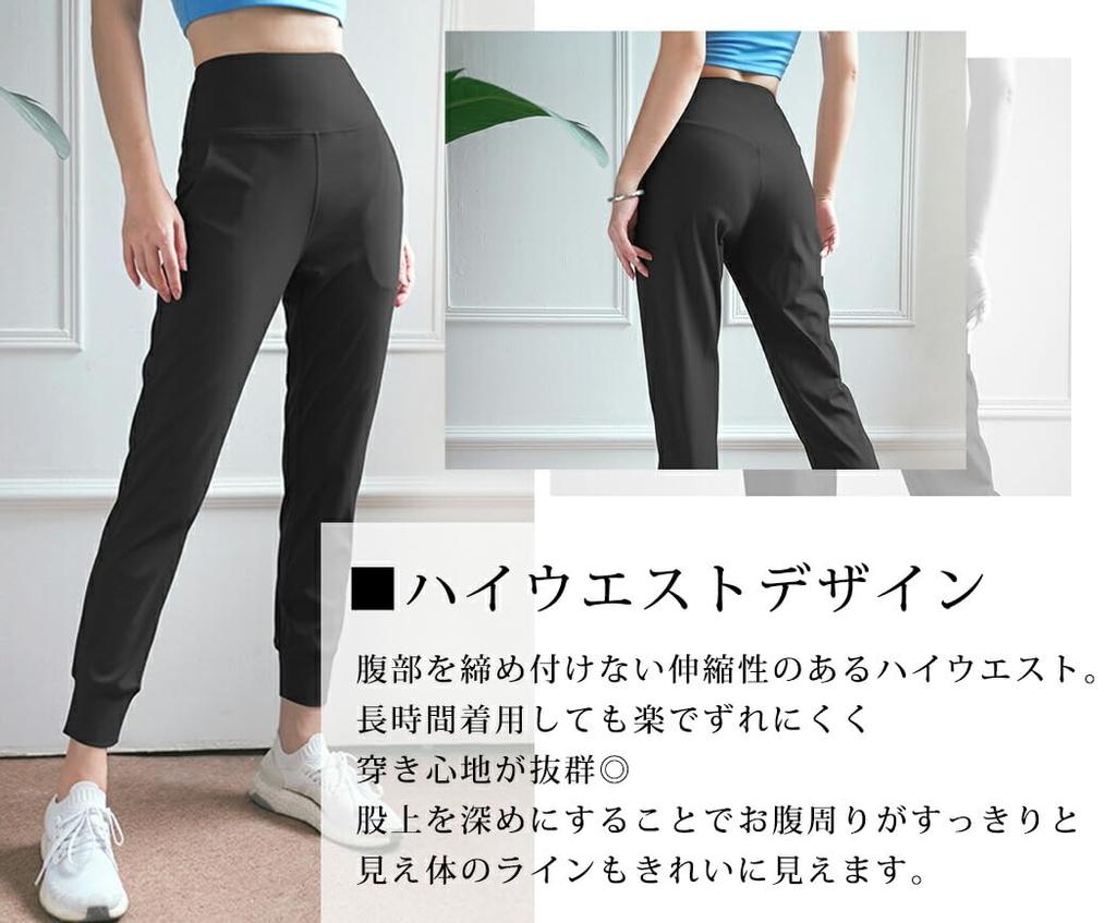 DAYCLOSET Yoga Size Blue Gray Women's Pants, High-Waisted, Stretchy, Medium-Weight, Yoga196, S,