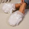 Moda 2024 Markowe Damskie Buty Baotou Damskie Kapcie Modne Kokardki Domowe Bawełniane Buty Nowe Plus Size Krótkie Pluszowe Płaskie Kapcie
