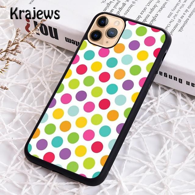 Krajews Polka dots Colorful Phone Case Cover For iPhone 17 Air 16 15 14 plus 11 12 13 pro max coque Shell Fundas
