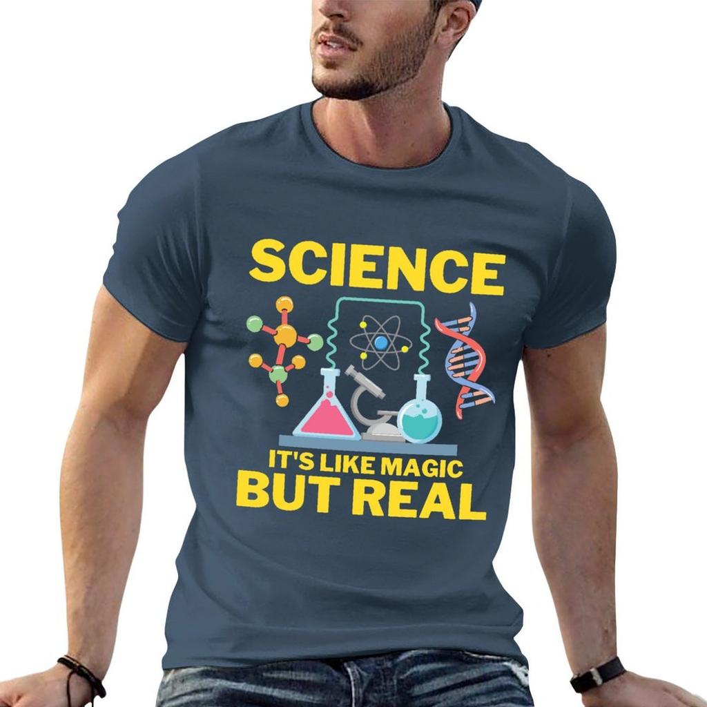 Science Its Like Magic But Real TShirt Art Pattern Printed Casual Top