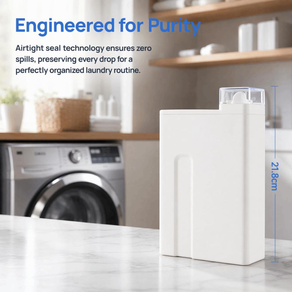 Plastic Laundry Detergent Dispenser White Leak-Proof Dispenser Bottle Durable Reusable Liquid Soap Dispenser Household Use