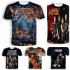 Rock Band Accept 3d Print T-shirt Men Fashion Plus Size Short Sleeve Tshirt Kids Hip Hop Sports Tops Tees Men's Clothing Vintage
