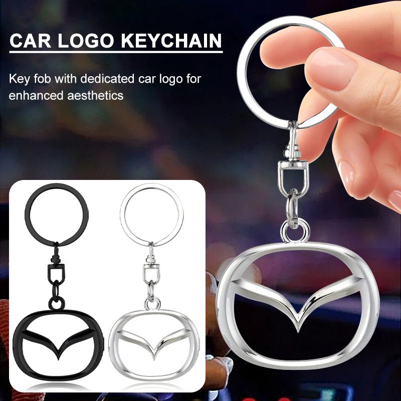 1 dona 3D Metall Avtomobil Nishoni Kalit Halqasi Sink Qotishmasidan Kalit Halqalar Mazda 6 3 CX5 5 2 323 CX7 Demio Atenza Axela MX30 CX30 CX3 CX9 RX8 RX7 uchun Avto Aksessuarlar