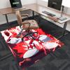 1pc Red Ranger Sword Office Chair Mat - Anime Cartoon Design, Non-Slip Carpet for Home Decor, Suitable for All Seasons.T072