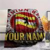 1 Stück Personalisierte Decke mit FC Union Berlin Muster aus Flanell Geeignet für alle Jahreszeiten für Heimdekoration Wärme und Komfort Geschenke Feiertagsgeschenk
