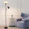Modern Minimalist Double-Head Floor Lamp with Reading Light