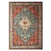 VIKAMA Washable Foldable Imitation Cashmere Carpet Entry Door Mat Persian Retro Style Living Room Bedroom Bed Soft Mat