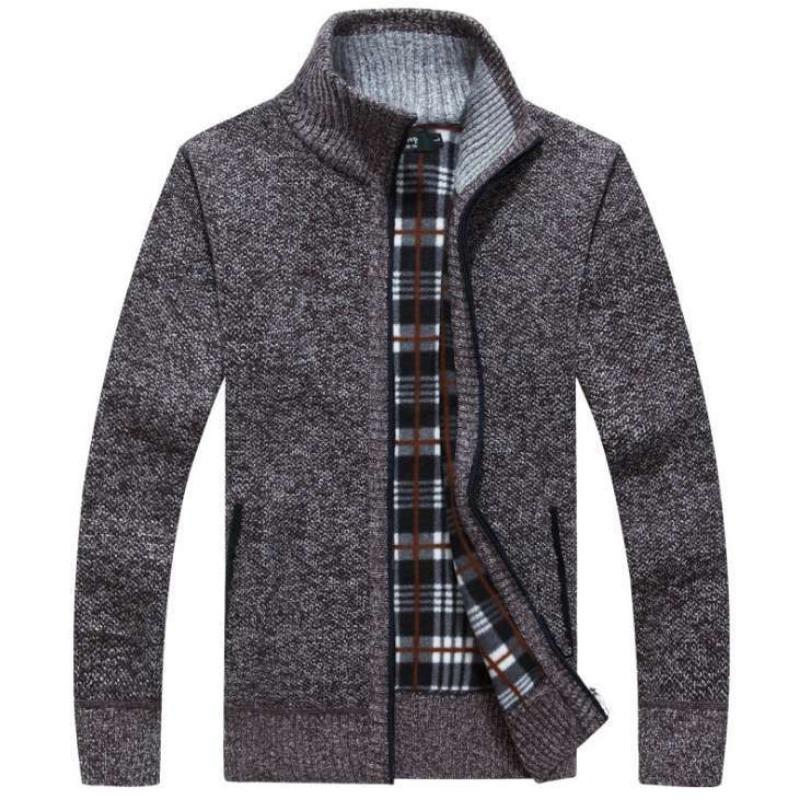 Men's Sweater Zipper Casual Sweater Large