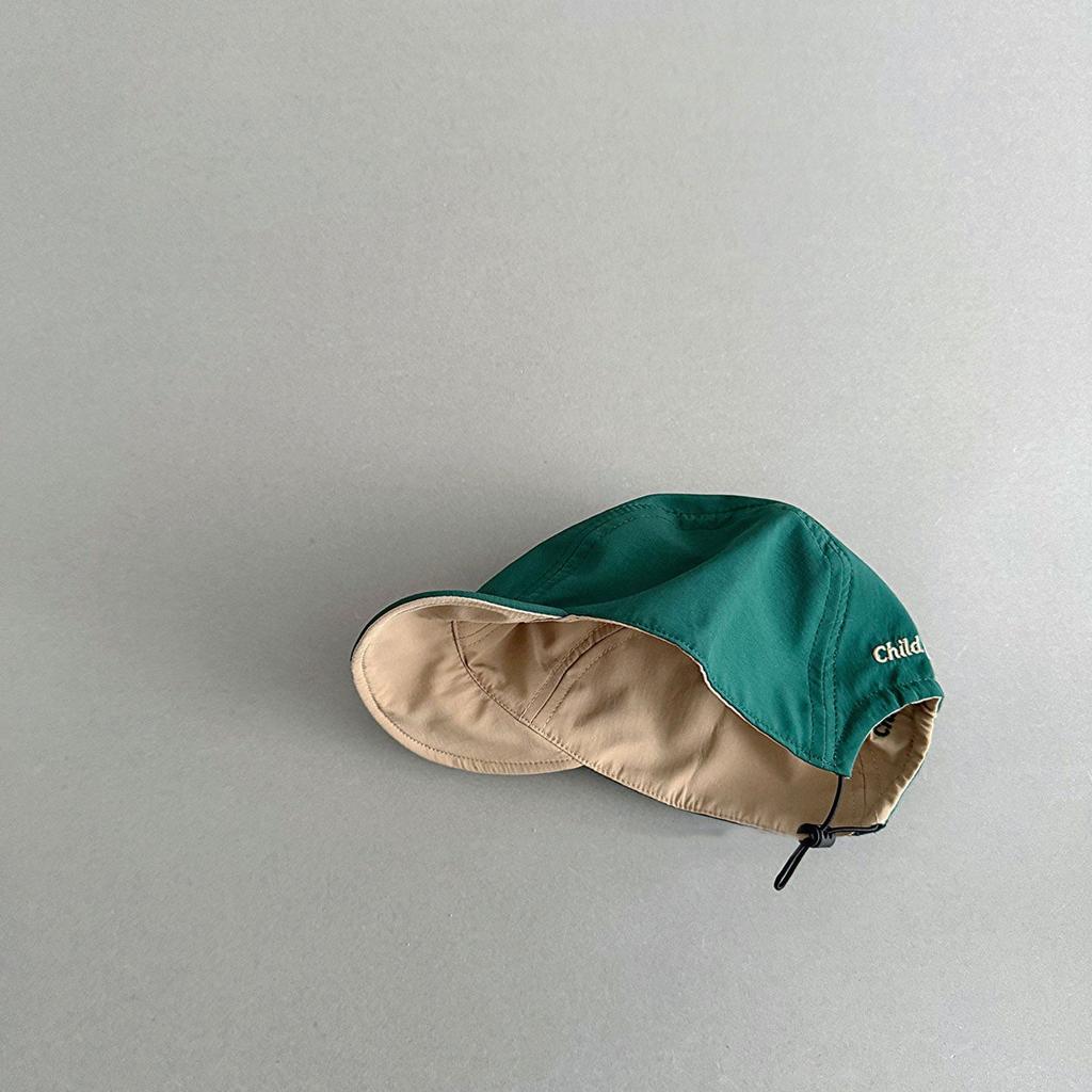 Spring Baby Reversible Soft Brim Cap Unisex Infant Sun Protection Baseball Hat For Boys And Girls