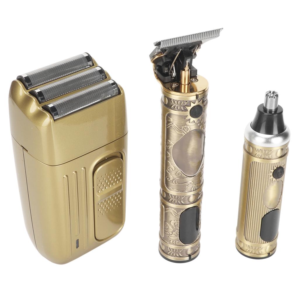 3 In 1 Electric Hair Trimmer LCD Display Rechargeable Professional Beard Grooming Nose Hair Clipper
