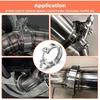 304 Stainless Steel 2.75 Inch 70mm Standard V Band Clamp Intercooler Turbo Exhaust Downpipe Vband Pipe Clamp Automotive V Clamp