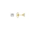 Sparkling Cubic Zirconia Earrings, 18k Rose Gold Finish - Verak