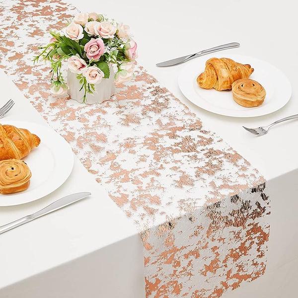 

Дорожка для стола в рулоне, блестящая золотая фольга, сетка для стола, декоративная центральная часть обеденного стола для вечеринки, свадьбы, детского праздника, Рождества 28*275cm